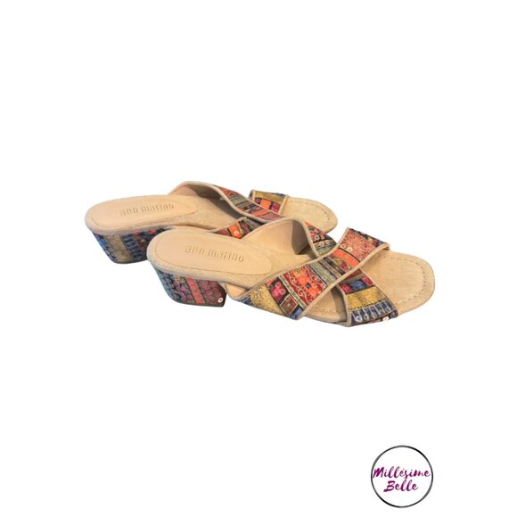 Ann Marino Colorful Sandals - Picture 2 of 4